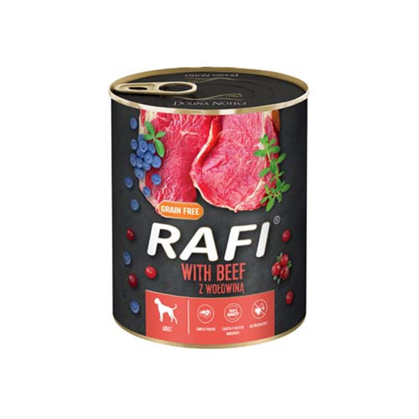 Rafi Adult Pate Marha Kék és Vörösáfonyával Kutyakonzerv - 800g Rafi Adult Pate Marha Kék és Vörösáfonyával Kutyakonzerv - 800g