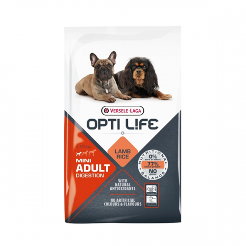 Versele-Laga Opti Life Adult Digestion Mini Bárány Rizzsel - 2,5kg