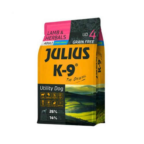 JULIUS K-9 UD4 Adult Utility Dog Hypoallergenic Lamb&Herbals - 3kg