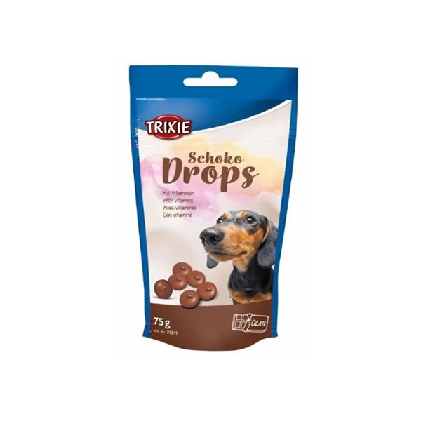 Trixie Jutalomfalat Csokoládé Drops - 75g Trixie Jutalomfalat Csokoládé Drops - 75g