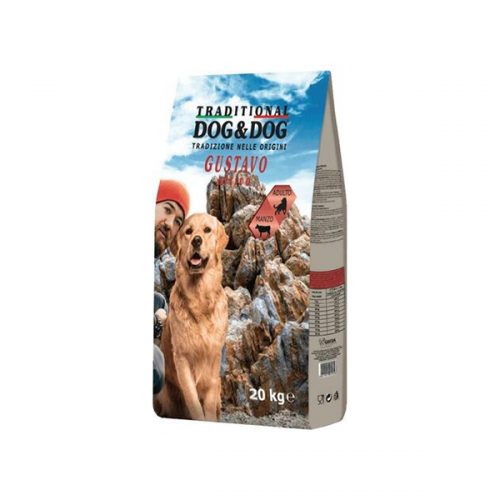 Gheda Dog&Dog Gustavo Attivo Marha Száraz Kutyatáp - 20kg